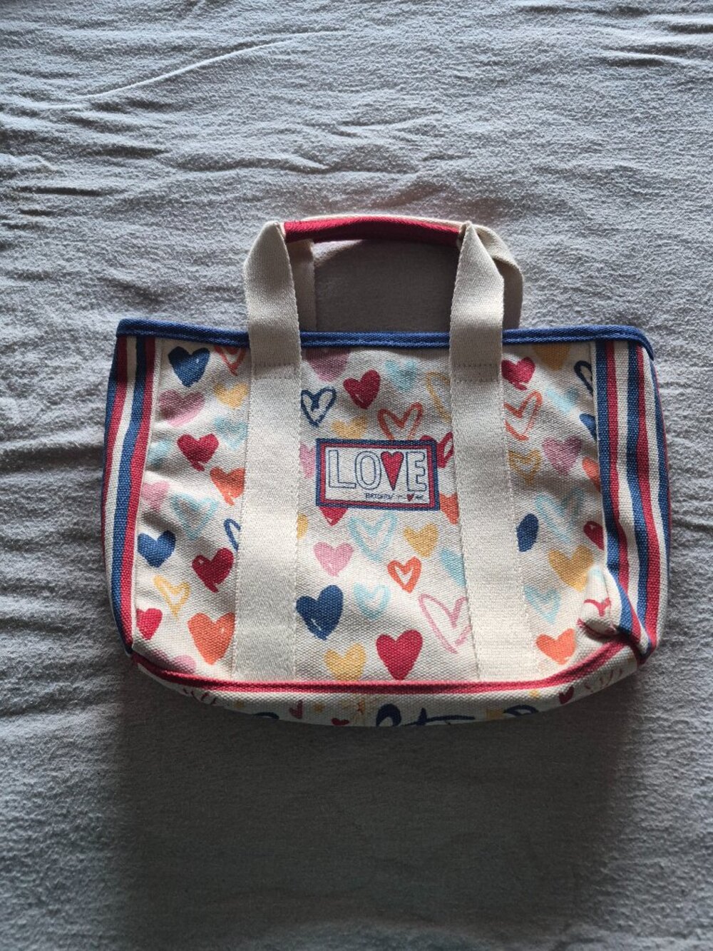 Small Brighton canvas purse, optional shoulder strap